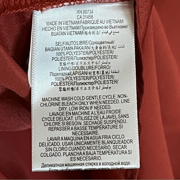 BCBGeneration Layered Tank Spaghetti Dress in Tandori Spice. Size XXS #1182 - Picture 6 of 8